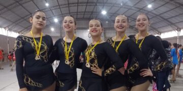 Olimpo celebró encuentro de patín artístico con miras al regional de Mar del Plata
