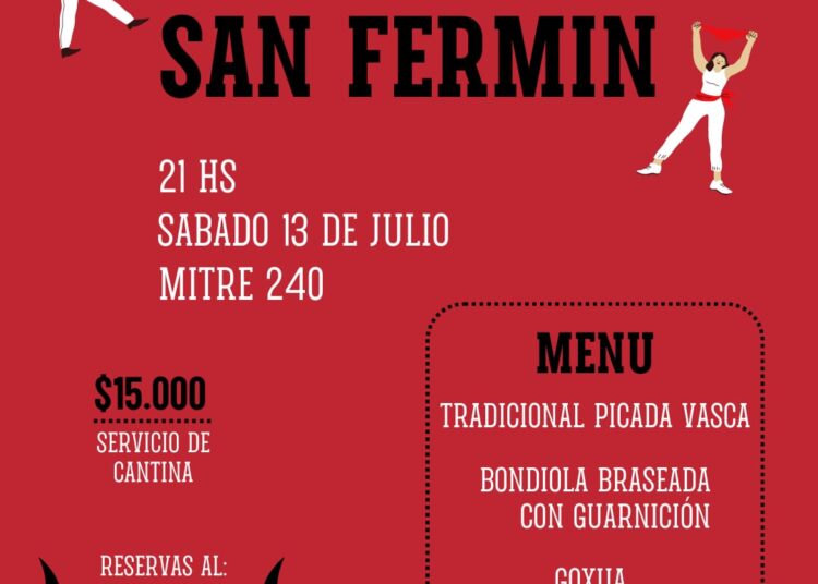 1 de enero, 2 de febrero, 3 de marzo… 7 de julio San Fermín