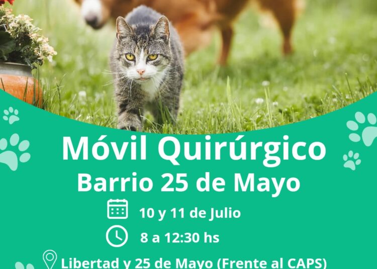 El móvil quirúrgico llega al barrio 25 de mayo
