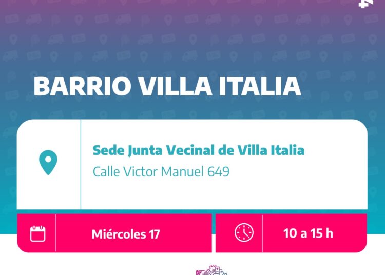 El operativo de documentación se trasladó al Barrio Villa Italia