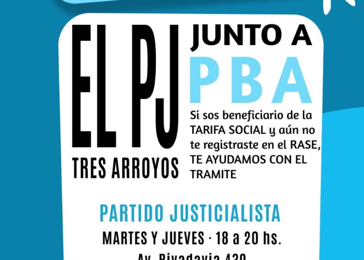 En el Partido Justicialista inscriben para el Registro de Acceso a los Subsidios a la Energia