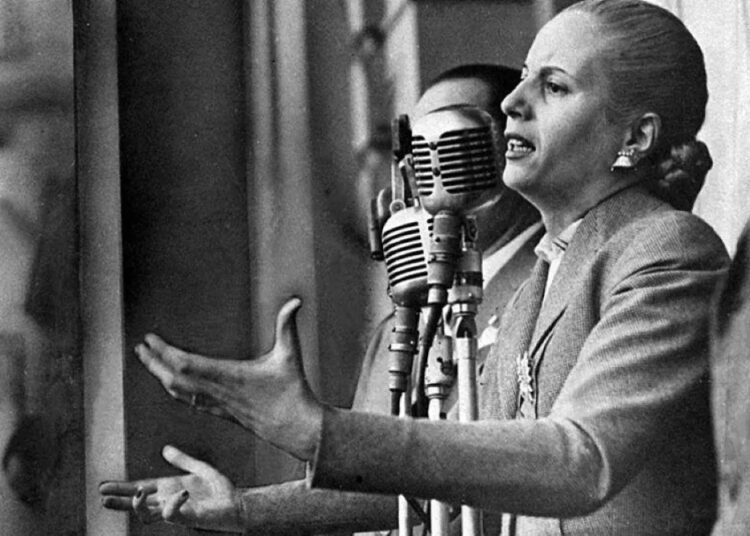 Se conmemoran los 72 años del fallecimiento de Eva Perón