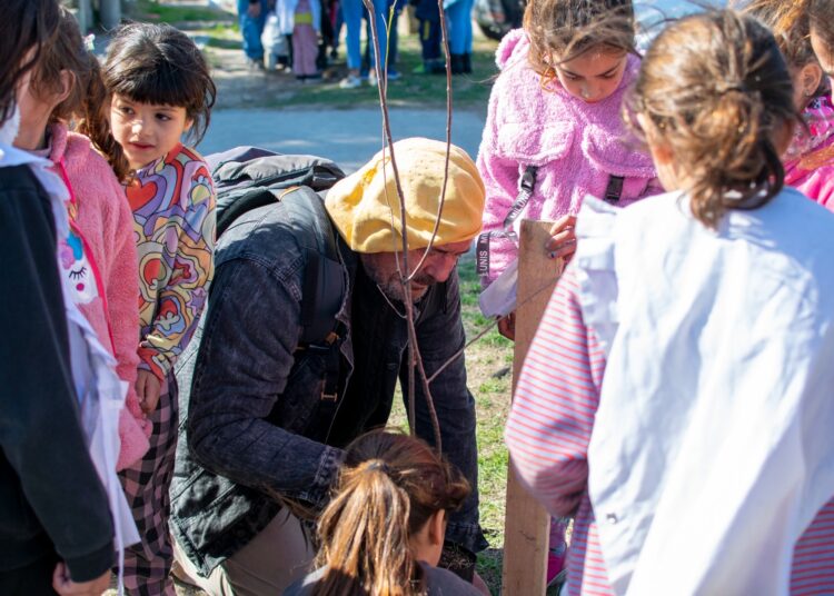 Por el día del árbol se sembraron nativas en la Escuela Primaria 56 a cargo de Gestión Ambiental