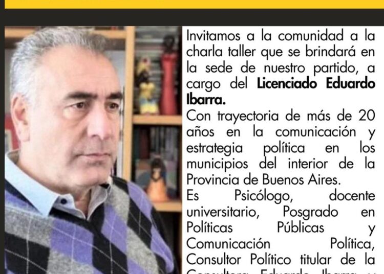 Charla-taller de Comunicación Política con Eduardo Ibarra
