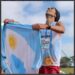Ulises Sanguinertti se calza la camiseta de la selección