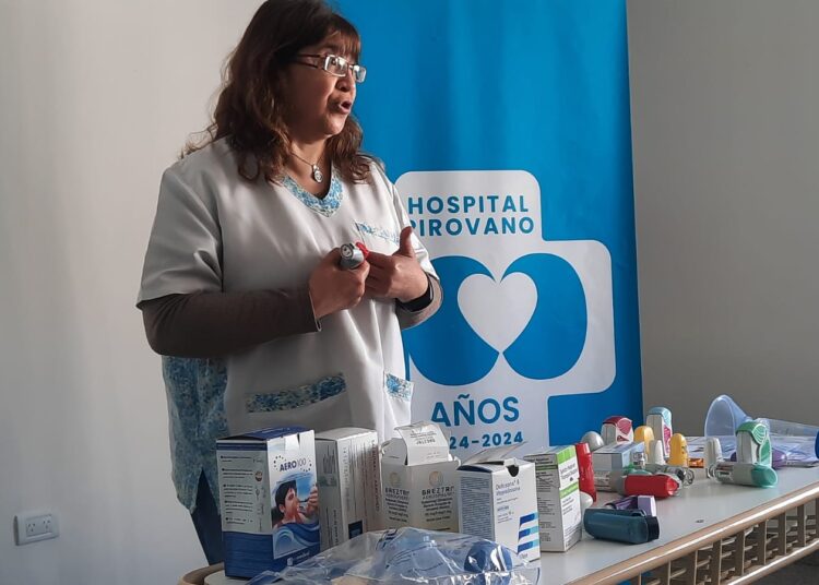 Con muy buena convocatoria se realizó el Taller de Aerosol Terapia para personal de Enfermería