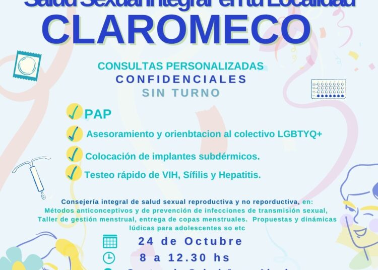 Salud sexual Integral en tu localidad: Claromecó