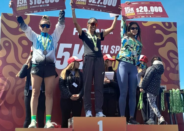 Carolina Arrupe logró hacer podio en su categoría en Laguna de los Padres