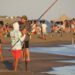 Con viento norte y mar planchado, se vivió un sábado de verano en plena primavera