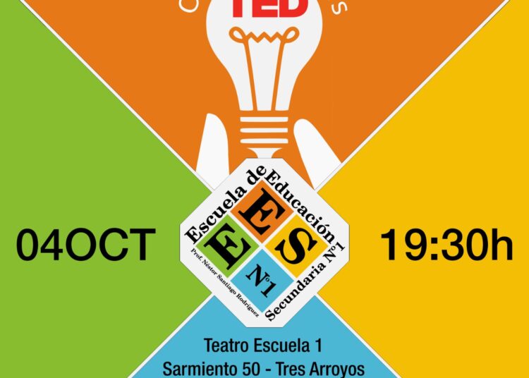 El viernes efectuarán charlas TED ED de alumnos de Secundaria 1 en el teatro de la Escuela 1