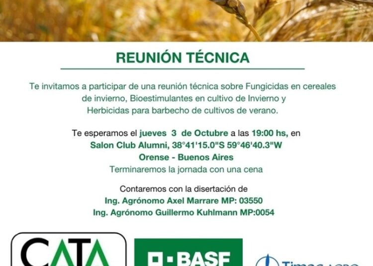 Cooperativa Agraria invita a una reunión técnica