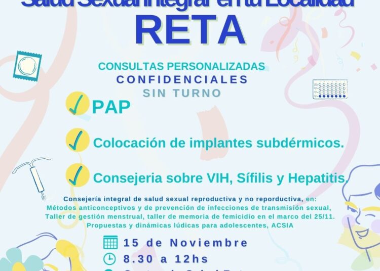 Salud sexual integral en tu localidad: Reta