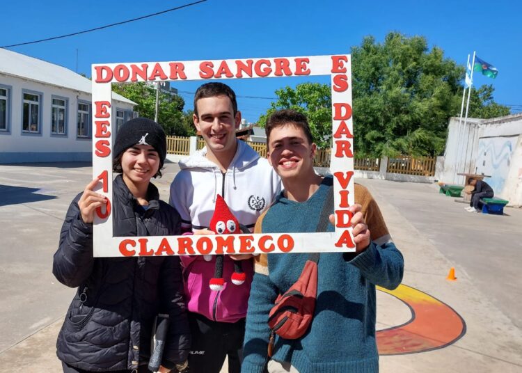 Efectuaron colecta de sangre en el CEF 148 de Claromecó