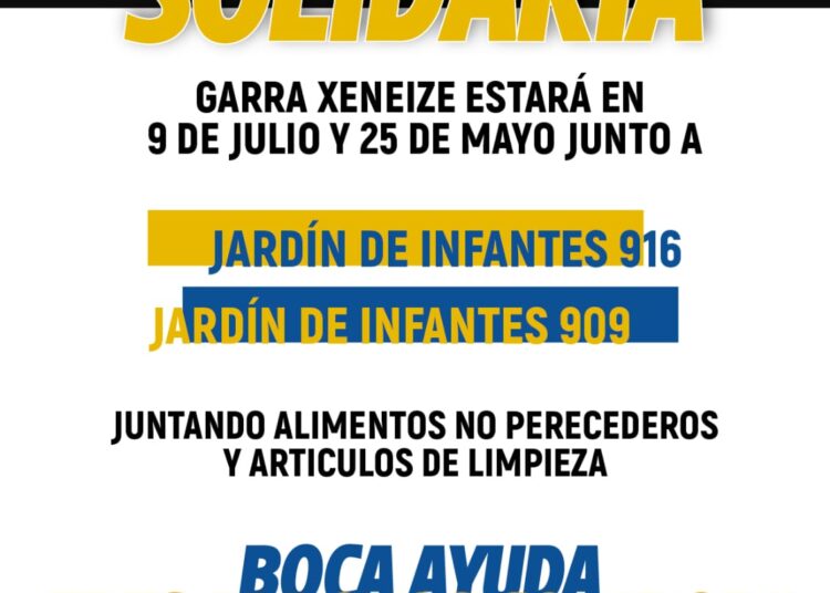 La Garra Xeneize realiza una campaña solidaria