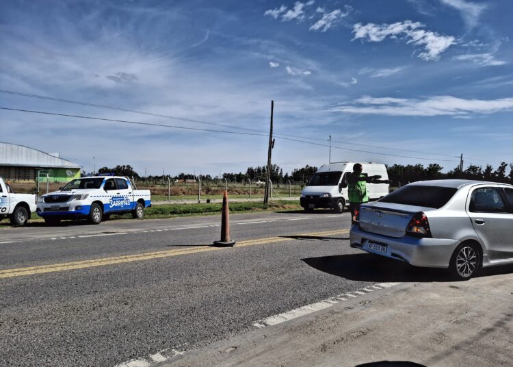 Por Año Nuevo, extienden controles de tránsito en la ciudad y las localidades