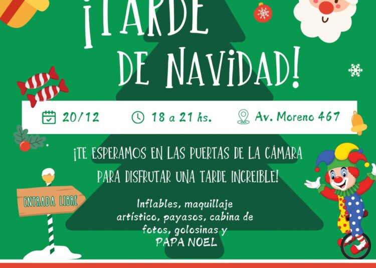 El viernes 20, la Cámara Económica ofrecerá una Tarde de Navidad en su sede