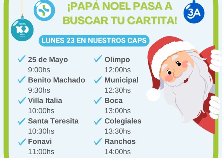 Papá Noel recorrerá la ciudad