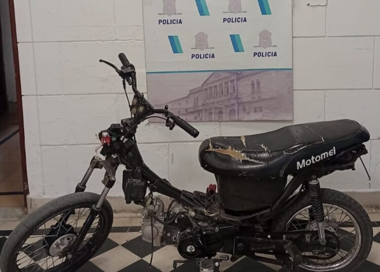 Recuperaron moto robada el fin de semana