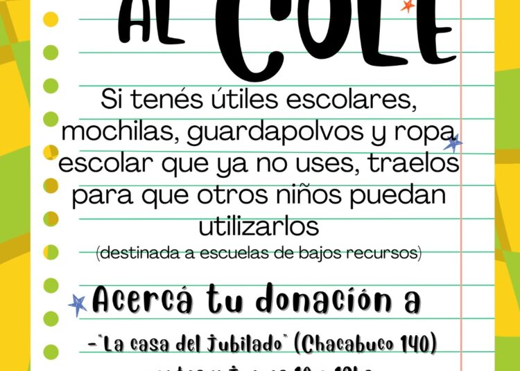 Las Mercantiles colectan útiles escolares en tres sedes