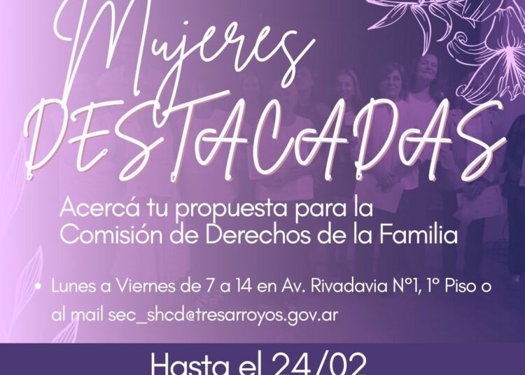 Abren convocatoria para seleccionar a las Mujeres Destacadas de este año