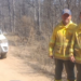 Dos bomberos claromequenses se sumaron al combate del fuego en El Bolsón