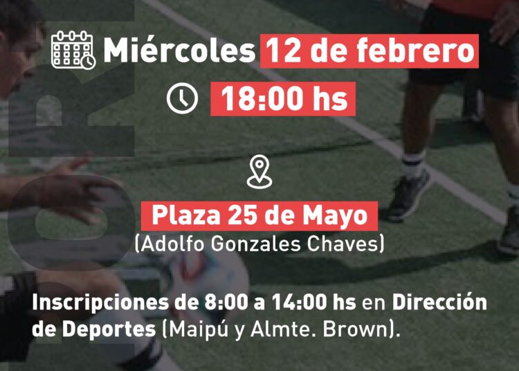 Gonzales Cháves: La Dirección de Deportes hace disputar un torneo de Fútbol – Tenis