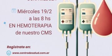 Nueva colecta de sangre con Tres Arroyos Dona Médula este 19 de febrero