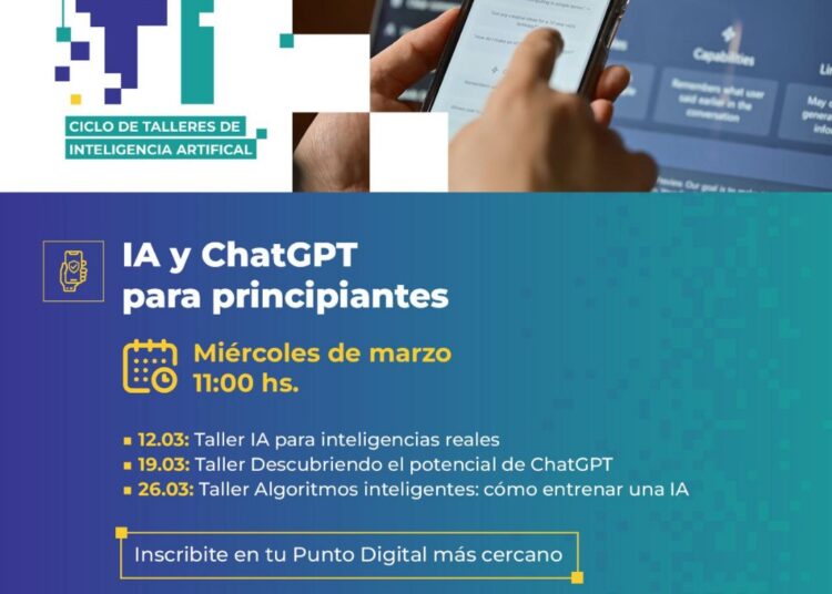 ¡Hoy comienza el ciclo de talleres sobre inteligencia artificial del punto digital!
