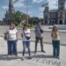 Una decena de personas participó del acto previo a la movilización por los jubilados