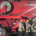 Lin Calel: dos dotaciones de Bomberos sofocaron incendio de cosechadora