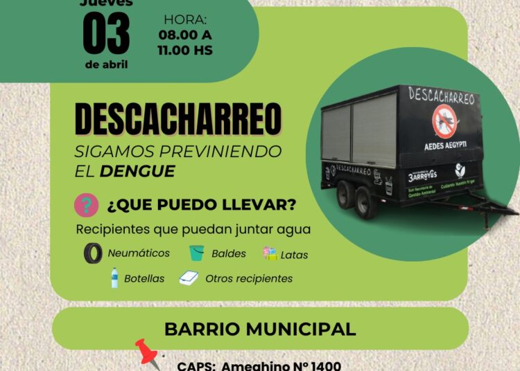 Descacharreo en el barrio Municipal