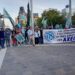 En la antesala del paro general, hubo marcha en Plaza San Martín
