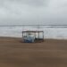 Claromecó: crecida del mar y viento intenso (videos)