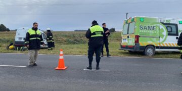 Volcó un utilitario a pocos kilómetros de Claromecó