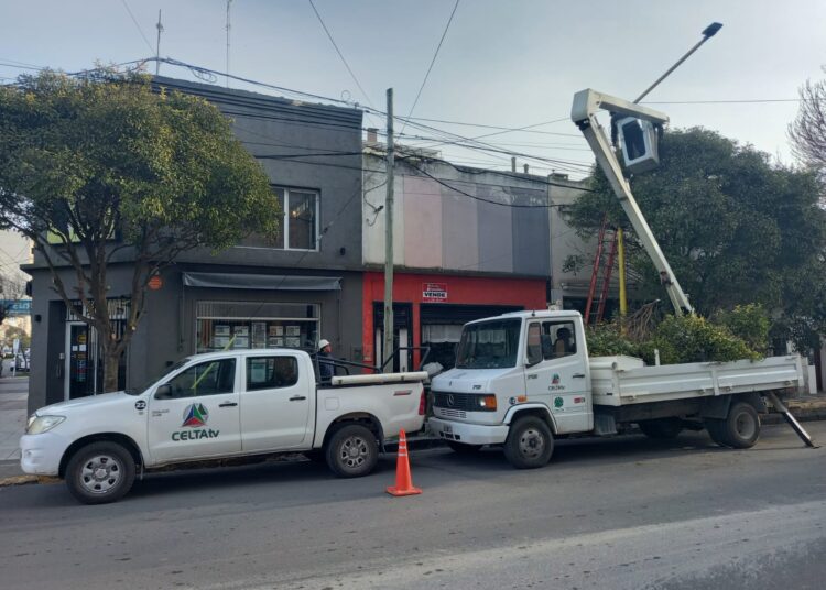 CELTA inició el recambio a fibra óptica en el centro de la ciudad