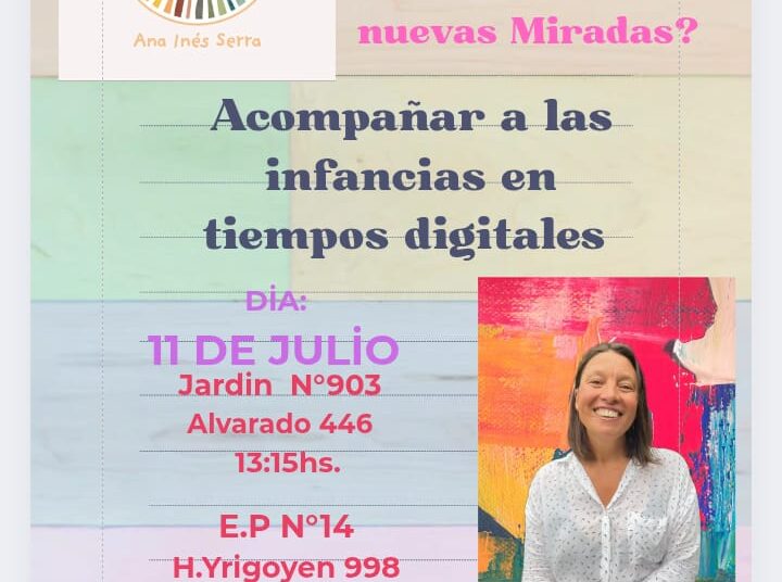 Taller sobre infancia y pantallas: “Acompañar a las infancias en tiempos digitales”