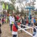 Reinauguraron los juegos en Plaza Italia