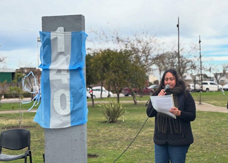 Actualizaron el contador en la Plaza de la Memoria