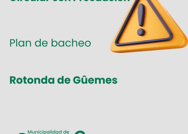 Piden a los vecinos circular con precaución por trabajos en distintos puntos de la ciudad