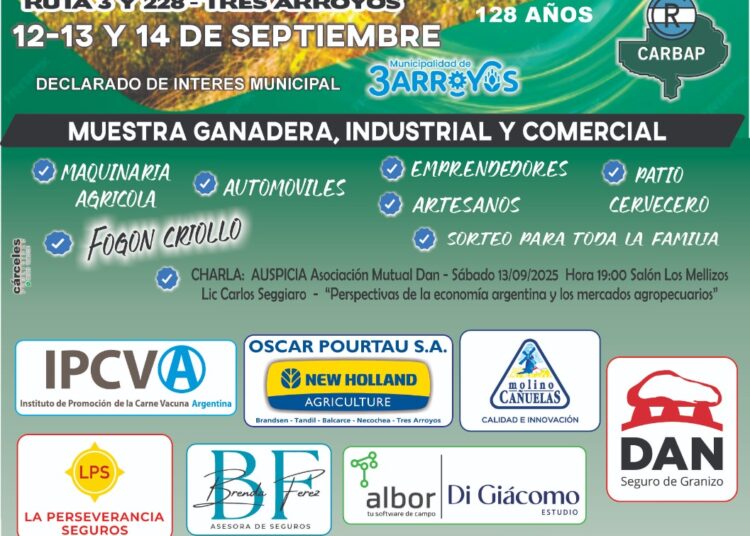 En menos de un mes se viene la Expo Rural en rutas 3 y 228
