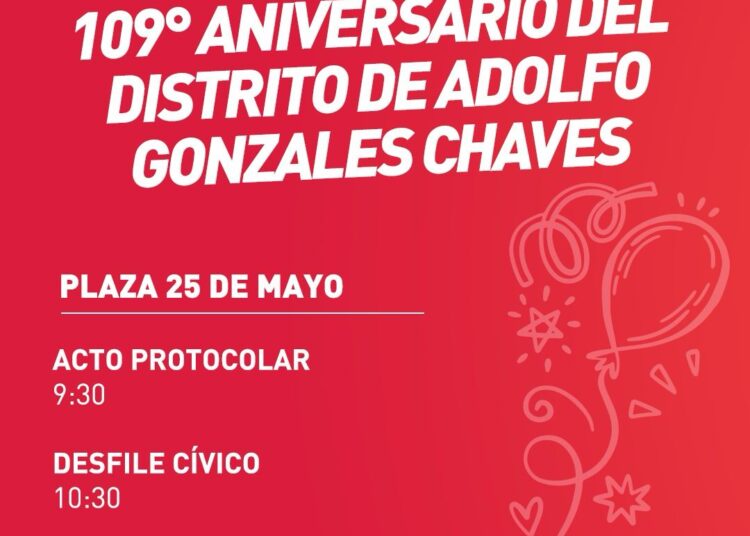 Chaves Municipio presenta el programa oficial del 109° aniversario del distrito