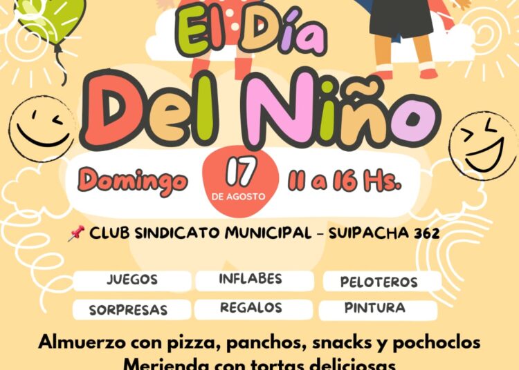 Día del Niño en el Club Sindicato Municipal