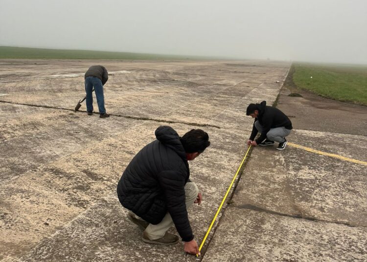 Trabajos de reacondicionamiento en el Aeródromo Municipal