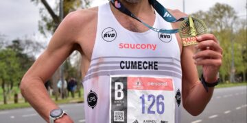 Sanguinetti corrió la Maratón de Buenos Aires