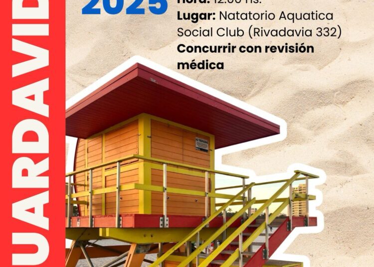 Reválida de guardavidas en Tres Arroyos