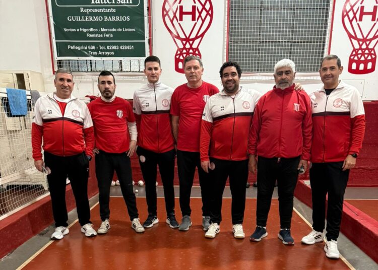 La Asociación de Bochas local hizo disputar la tercera fechas del campeonato de Tríos