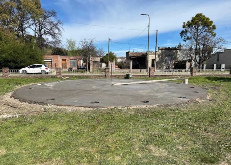 Cháves Municipio: Con una donación de Fundación Techint se construye una Pérgola en el Museo Histórico