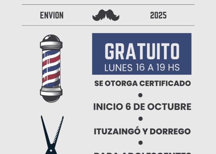 Envión presenta: curso inicial de peluquería y barbería