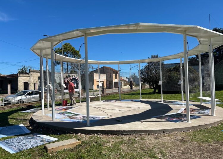 Cháves Municipio: La pérgola del museo histórico ingresa en su tramo final