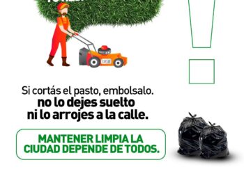 Cháves Municipio: Campaña de concientización: el césped embolsado también es cuidar la ciudad